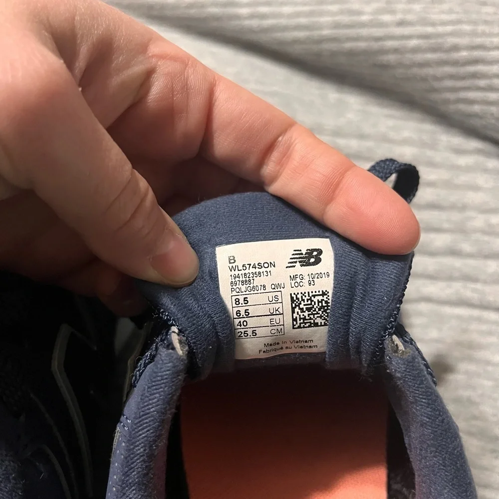 New Balance 574 Navy - Picture 6 of 7